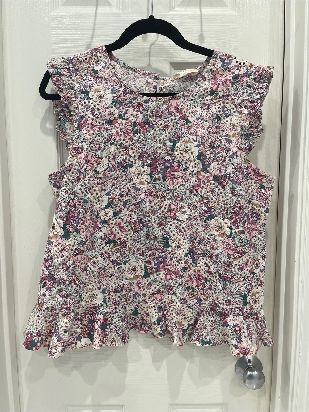 Solitaire Floral Ruffle Camisole